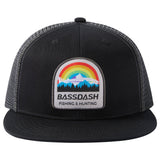 Unisex Flat Brim Trucker Cap - Rainbow Trout2 - Bassdash