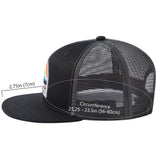 Unisex Flat Brim Trucker Cap - Rainbow Trout3 - Bassdash