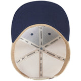 Unisex Flat Brim Trucker Cap - Dark Blue Fish Maple - Bassdash