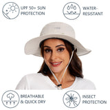 UPF 50+ Mosquito Sun Hat with Neck Flap - Bassdash