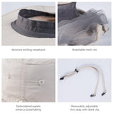UPF 50+ Mosquito Sun Hat with Neck Flap - Bassdash