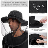UPF 50+ Mosquito Sun Hat with Neck Flap - Bassdash