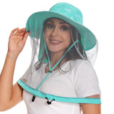 UPF 50+ Mosquito Sun Hat with Neck Flap - Bassdash