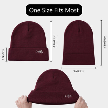 Unisex Winter Warm Knit Beanie Hats - Bassdash