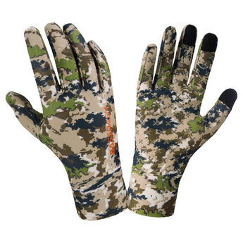 Men's Lightweight UPF 50+ Camo Hunting Gloves HG05 - Bassdash