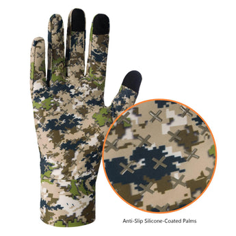 Men's Lightweight UPF 50+ Camo Hunting Gloves HG05 - Bassdash