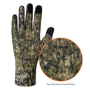 Men's Lightweight UPF 50+ Camo Hunting Gloves HG05 - Bassdash