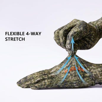 Men's Lightweight UPF 50+ Camo Hunting Gloves HG05 - Bassdash