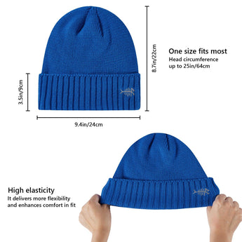 Fleece Lining Winter Knit Beanie - Bassdash