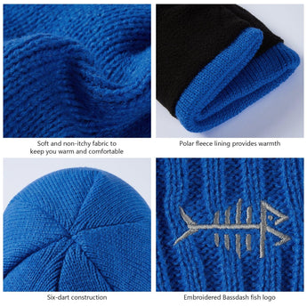 Fleece Lining Winter Knit Beanie - Bassdash