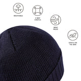 Fleece Lining Winter Knit Beanie - Bassdash