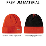 Fleece Lining Winter Knit Beanie - Bassdash