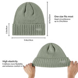 Fleece Lining Winter Knit Beanie - Bassdash