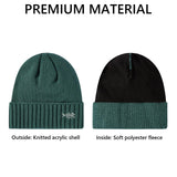 Fleece Lining Winter Knit Beanie - Bassdash