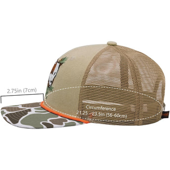 Unisex Embroidered Rope Trucker Hat - Bassdash