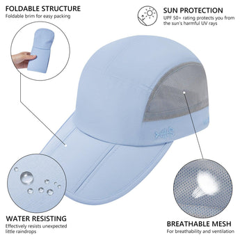 Unisex Folding Baseball Caps - Bassdash
