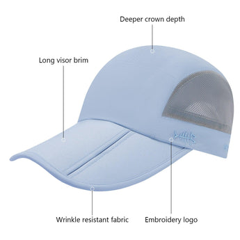 Unisex Folding Baseball Caps - Bassdash