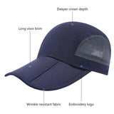 Unisex Folding Baseball Caps - Bassdash
