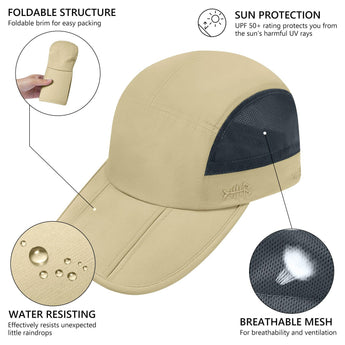 Unisex Folding Baseball Caps - Bassdash