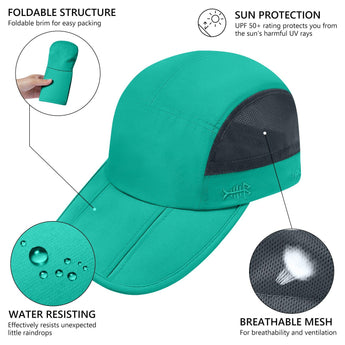 Unisex Folding Baseball Caps - Bassdash