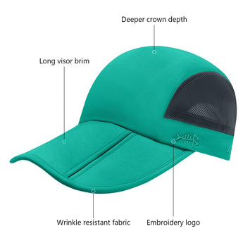 Unisex Folding Baseball Caps - Bassdash