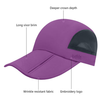 Unisex Folding Baseball Caps - Bassdash