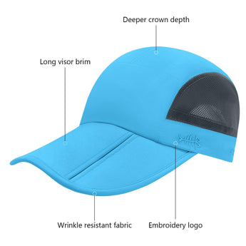 Unisex Folding Baseball Caps - Bassdash