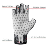 3/4 Finger UPF 50+ Sun Gloves Fishing Gloves - Bassdash