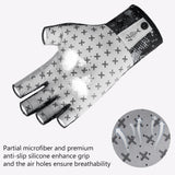 3/4 Finger UPF 50+ Sun Gloves Fishing Gloves - Bassdash