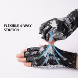 3/4 Finger UPF 50+ Sun Gloves Fishing Gloves - Bassdash