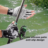 3/4 Finger UPF 50+ Sun Gloves Fishing Gloves - Bassdash