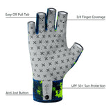 3/4 Finger UPF 50+ Sun Gloves Fishing Gloves - Bassdash
