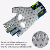 3/4 Finger UPF 50+ Sun Gloves Fishing Gloves - Bassdash