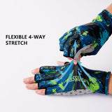 3/4 Finger UPF 50+ Sun Gloves Fishing Gloves - Bassdash