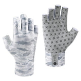 3/4 Finger UPF 50+ Sun Gloves Fishing Gloves - Bassdash