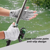 3/4 Finger UPF 50+ Sun Gloves Fishing Gloves - Bassdash