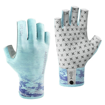 3/4 Finger UPF 50+ Sun Gloves Fishing Gloves - Bassdash