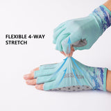 3/4 Finger UPF 50+ Sun Gloves Fishing Gloves - Bassdash