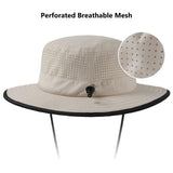 UPF 50+ Bucket Hat with Laser Perforated Mesh - Bassdash