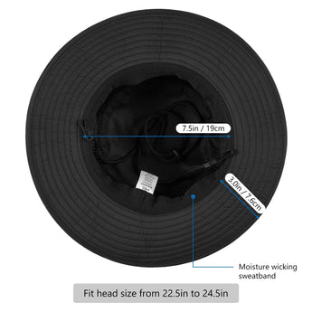 UPF 50+ Bucket Hat with Laser Perforated Mesh - Bassdash