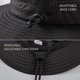 UPF 50+ Bucket Hat with Laser Perforated Mesh - Bassdash