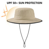 UPF 50+ Bucket Hat with Laser Perforated Mesh - Bassdash