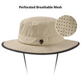 UPF 50+ Bucket Hat with Laser Perforated Mesh - Bassdash