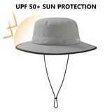 UPF 50+ Bucket Hat with Laser Perforated Mesh - Bassdash
