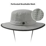 UPF 50+ Bucket Hat with Laser Perforated Mesh - Bassdash