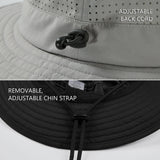 UPF 50+ Bucket Hat with Laser Perforated Mesh - Bassdash