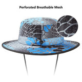 UPF 50+ Bucket Hat with Laser Perforated Mesh - Bassdash