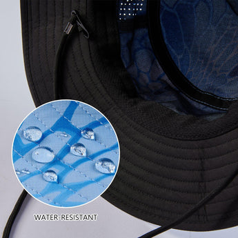 UPF 50+ Bucket Hat with Laser Perforated Mesh - Bassdash