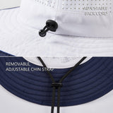 UPF 50+ Bucket Hat with Laser Perforated Mesh - Bassdash