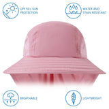 Kids' UPF 50+ Wide Brim Sun Hat with Neck Flap - Bassdash
